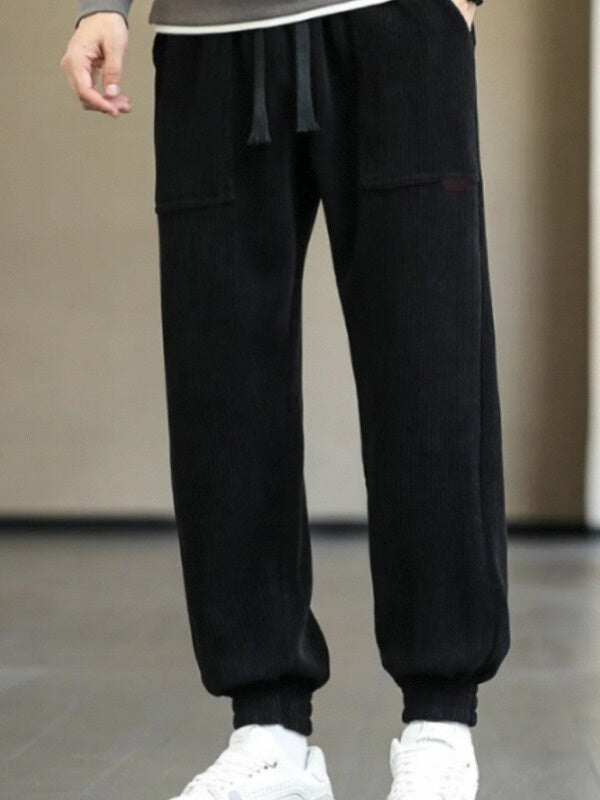 Men’s Corduroy Casual Pants – Clean Fit Straight Leg Everyday Pants