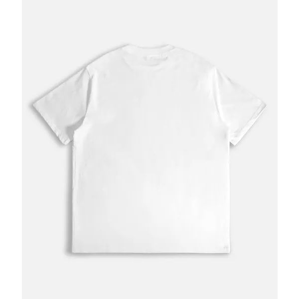 100% Cotton Tee - Perfect Quality - White Tee & Yellow