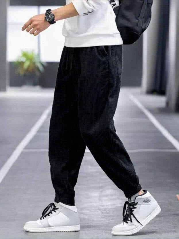 Men’s Corduroy Casual Pants – Clean Fit Straight Leg Everyday Pants