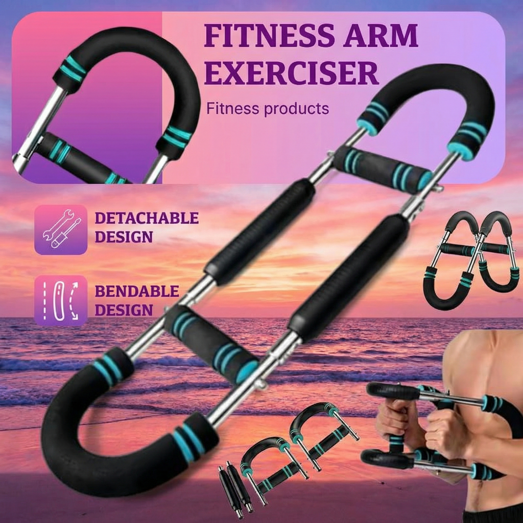 Adjustable Power Twist Bar (90–120LB) – Arm, Chest & Shoulder Strength Builder