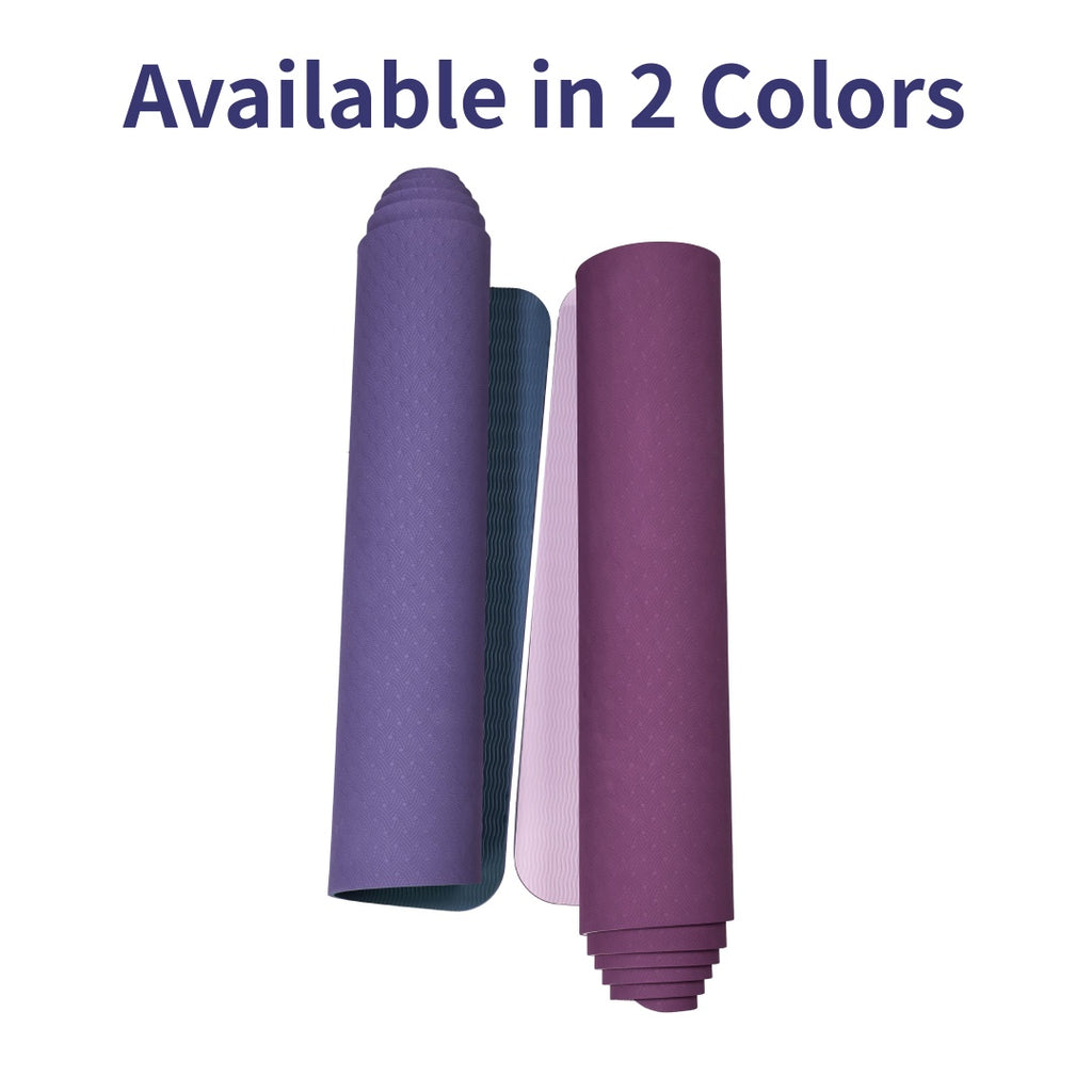 Pink Non-Slip Pilates & Yoga Mat (72” x 24”) – Soft TPE Home Workout Essential