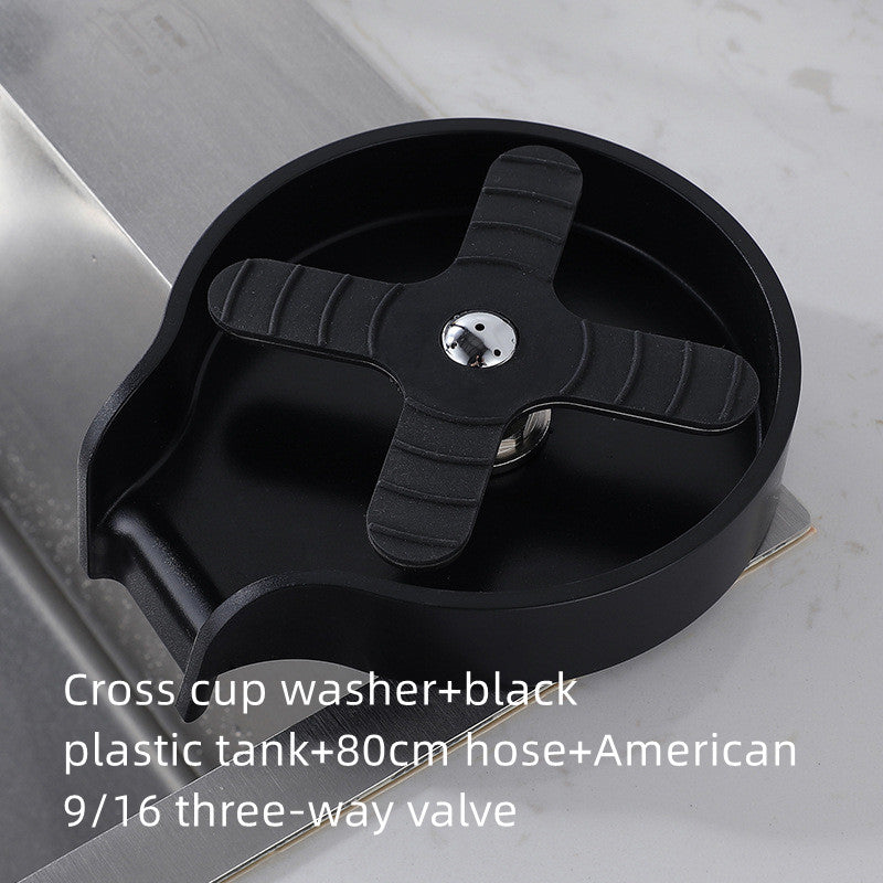 🔹 Efficient Cup Washer Faucet Attachment for Kitchen & Home Bar – Stainless Steel Rinse Sprayer