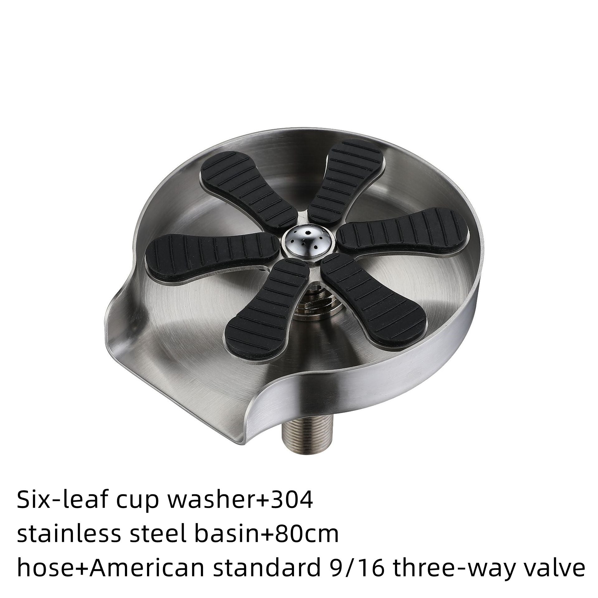 🔹 Efficient Cup Washer Faucet Attachment for Kitchen & Home Bar – Stainless Steel Rinse Sprayer