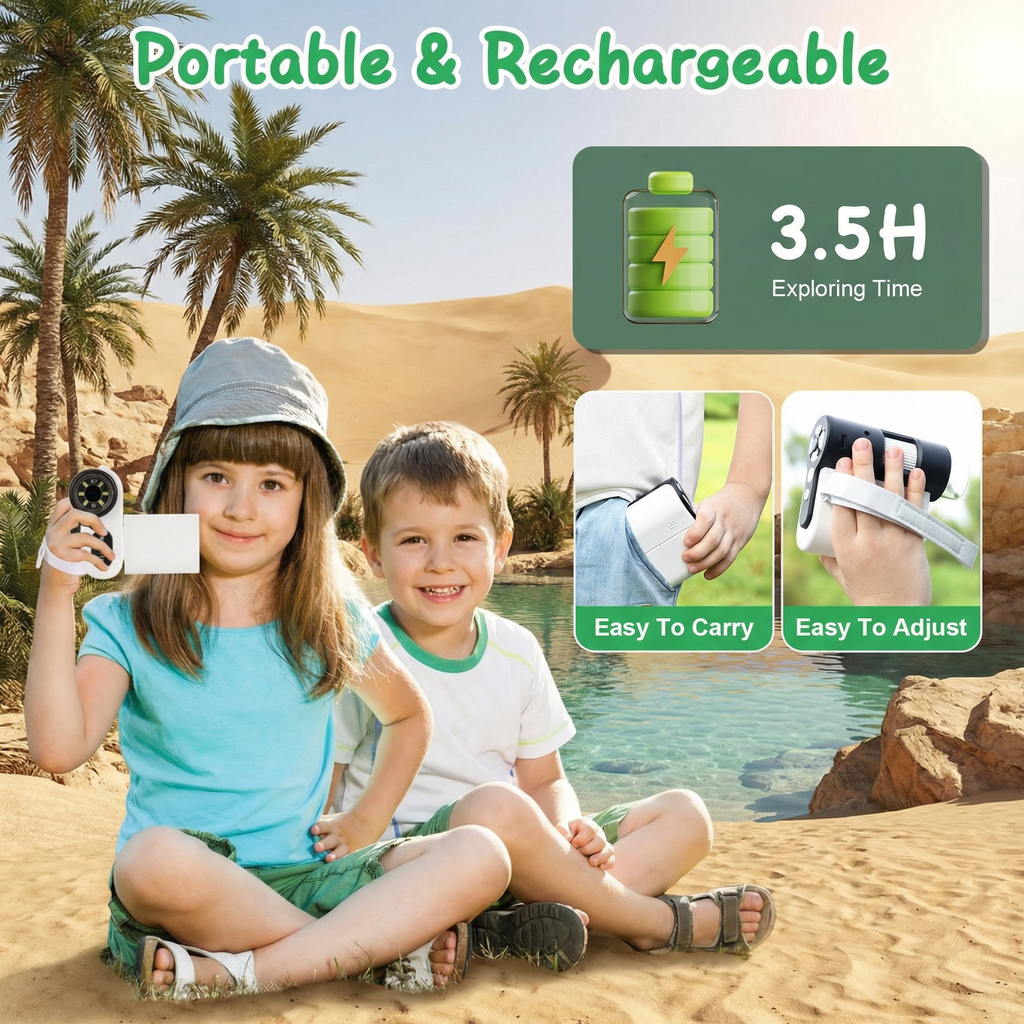 3-In-1 Explorer Camera  Microscope • Telescope • Video Recorder (32GB Included) For Curious Kids 6+