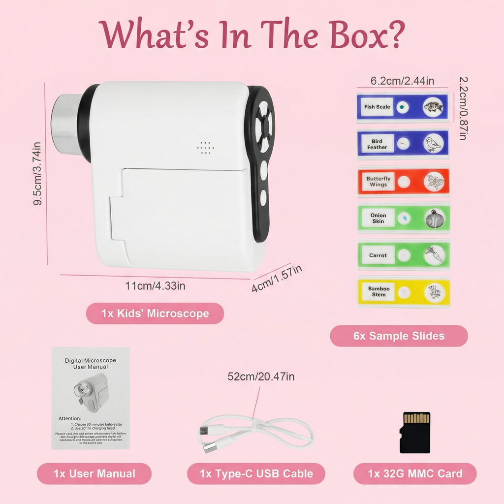 3-In-1 Explorer Camera  Microscope • Telescope • Video Recorder (32GB Included) For Curious Kids 6+