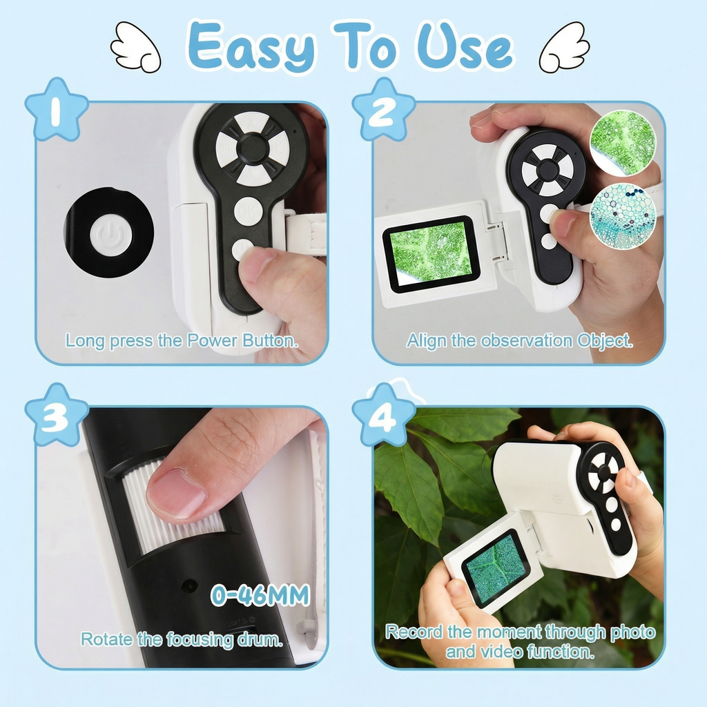 3-In-1 Explorer Camera  Microscope • Telescope • Video Recorder (32GB Included) For Curious Kids 6+