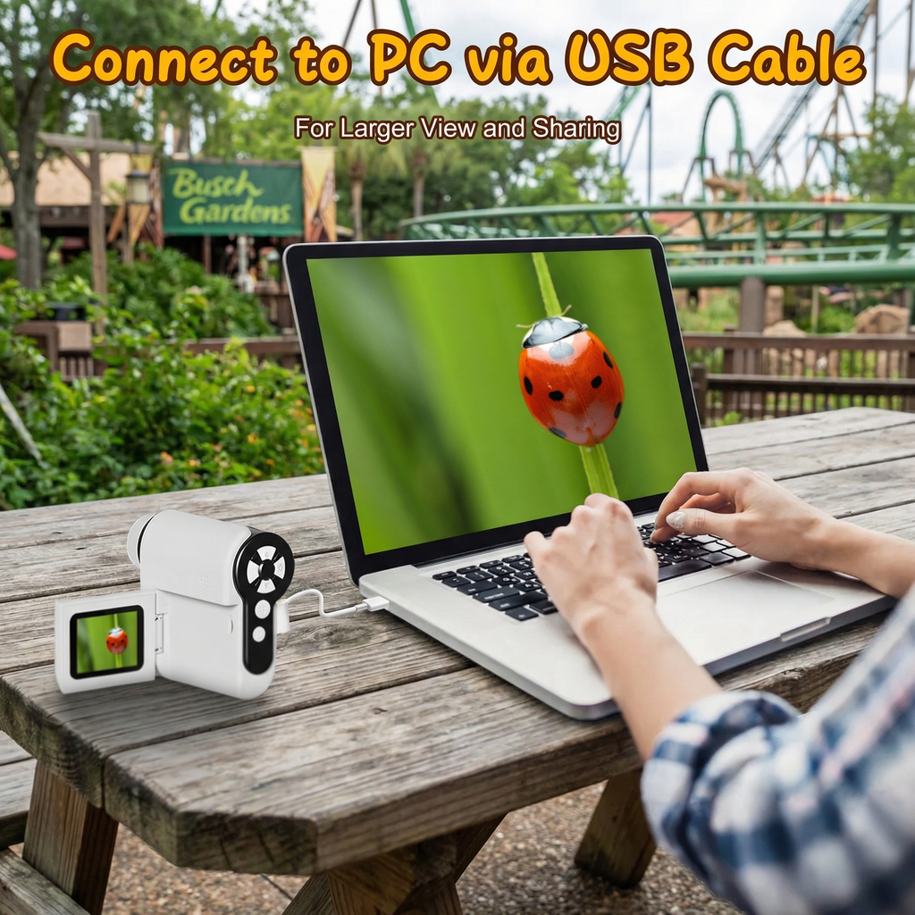 3-In-1 Explorer Camera  Microscope • Telescope • Video Recorder (32GB Included) For Curious Kids 6+