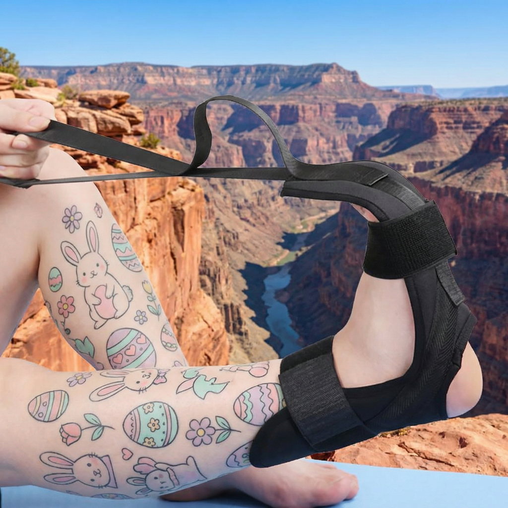 6-Loop Yoga Stretch Strap – Foot & Hamstring Flexibility Trainer | Rehab, Recovery & Mobility Aid