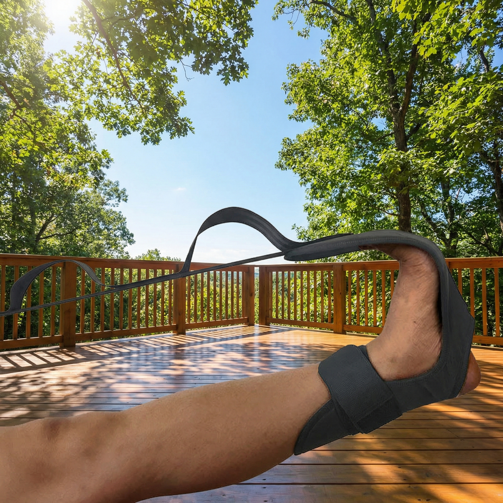 6-Loop Yoga Stretch Strap – Foot & Hamstring Flexibility Trainer | Rehab, Recovery & Mobility Aid